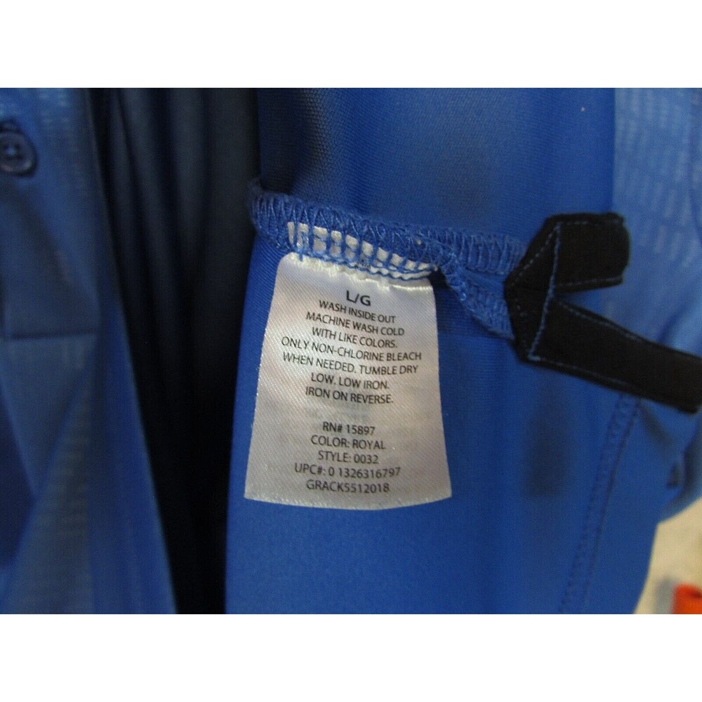 Payne Stewart Golf Polo Shirt Men's Large Blue Short Sleeve Polyester - Picture 8 of 11